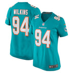 Christian Wilkins Miami Dolphins Nike Women's Team Game Jersey -  Aqua