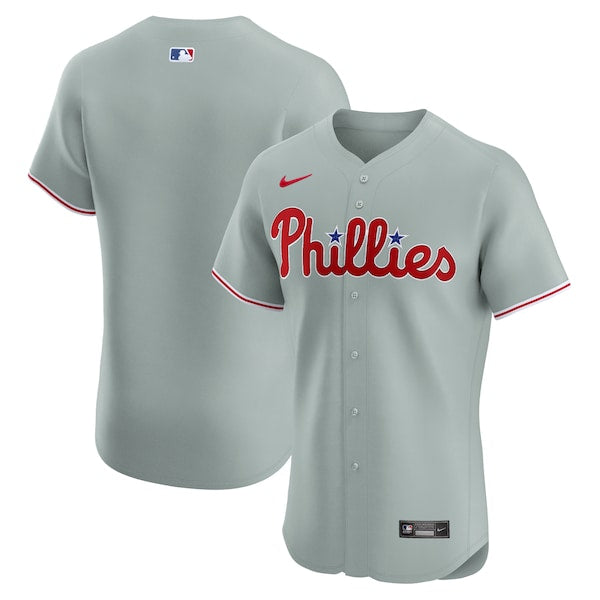 Philadelphia Phillies Nike Road Elite Jersey - Gray
