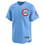 Men's Chicago Cubs Nike Baby Blue 2nd Alternate Limited Jersey - Blue