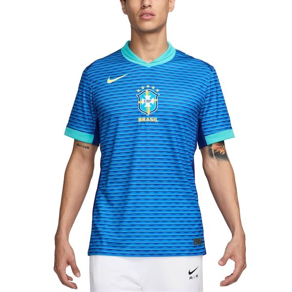 Brazil National Team Nike 2024 Away Stadium Replica Jersey – Blue