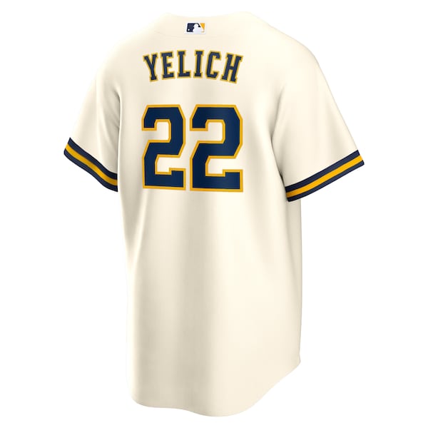 Christian Yelich Milwaukee Brewers Nike Alternate Replica Player Jersey - Cream/Gray/Navy/White
