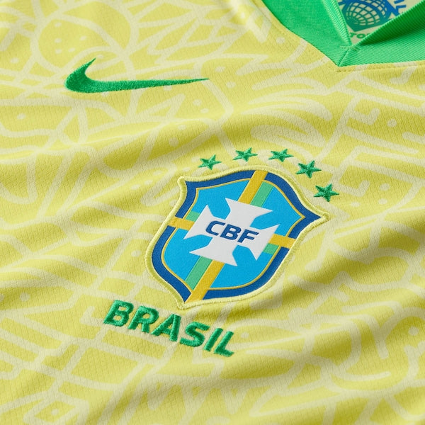 Brazil National Team Nike 2024 Home Stadium Replica Jersey – Yellow