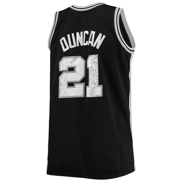 Tim Duncan San Antonio Spurs Big & Tall 1998/99 NBA 75th Anniversary Diamond Swingman Jersey - Black