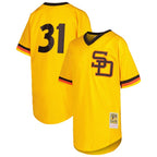 Dave Winfield San Diego Padres Youth Cooperstown Collection Mesh Batting Practice Jersey - Gold