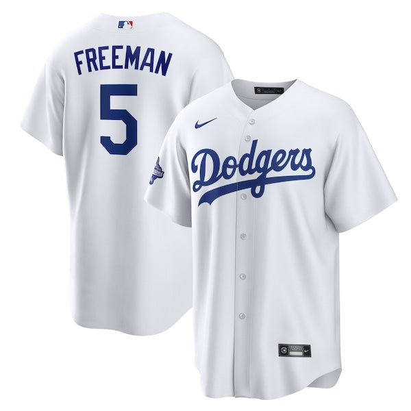 Freddie Freeman Los Angeles Dodgers Youth Nike Home 2025 World Series Champions Replica Jersey - White