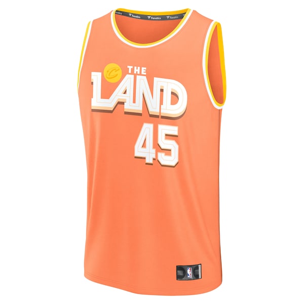 Donovan Mitchell Cleveland Cavaliers  2025/26 City Edition Fast Break Jersey - Orange