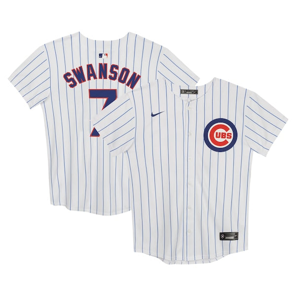 Dansby Swanson Chicago Cubs Nike Preschool Home Game Jersey - White