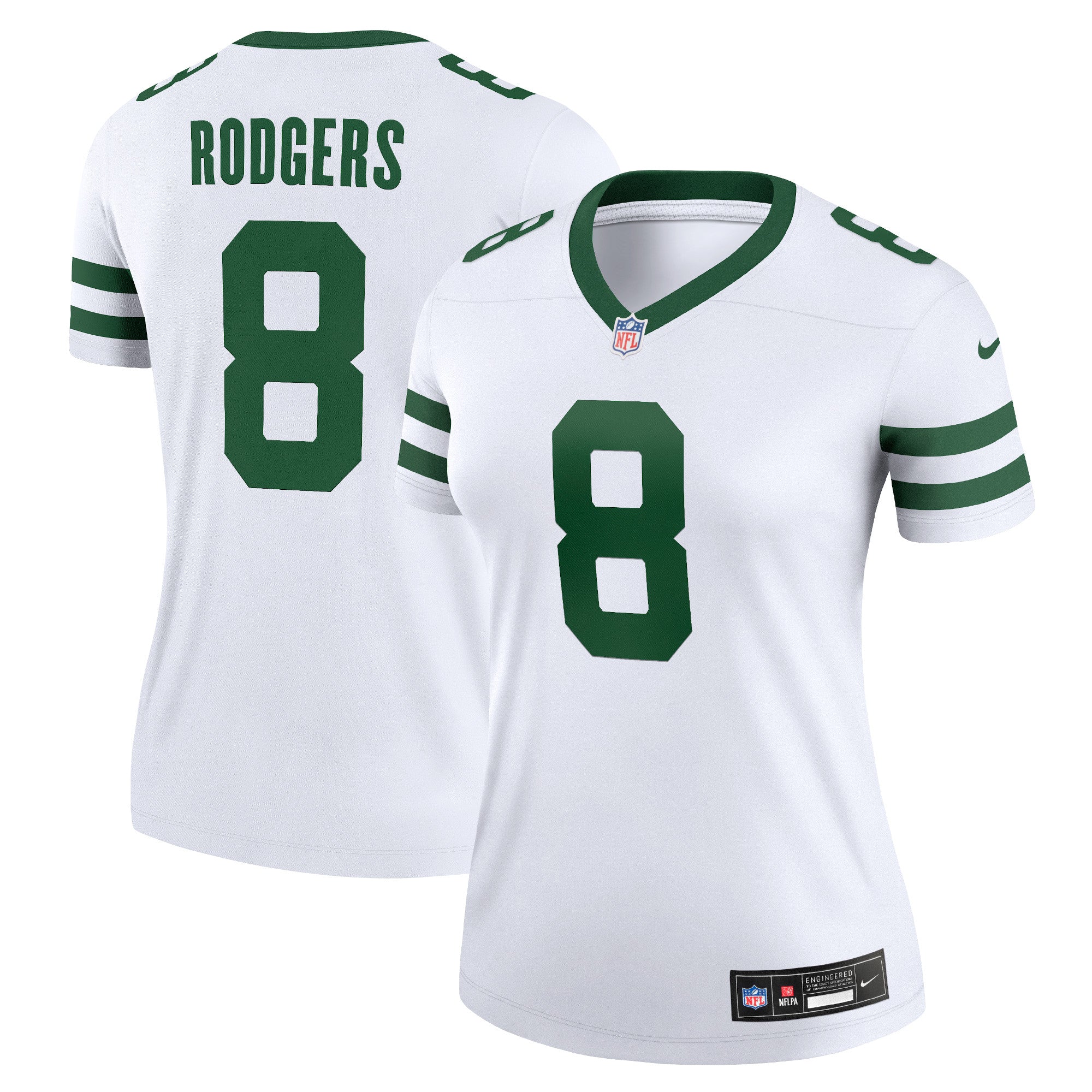 Aaron Rodgers New York Jets Nike Women's Legend Player Jersey - Gotham Green/White
