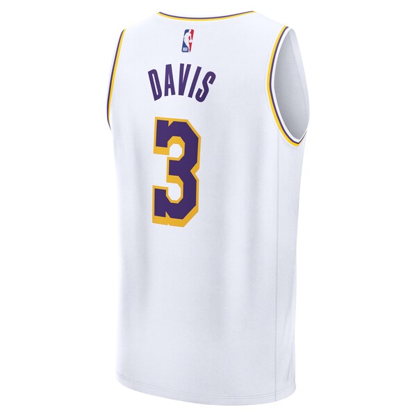 Anthony Davis Los Angeles Lakers  Youth Fast Break Replica Player Jersey - Association Edition - White