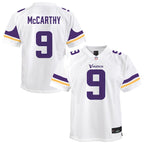 J.J. McCarthy Minnesota Vikings Nike Youth Game Jersey - White