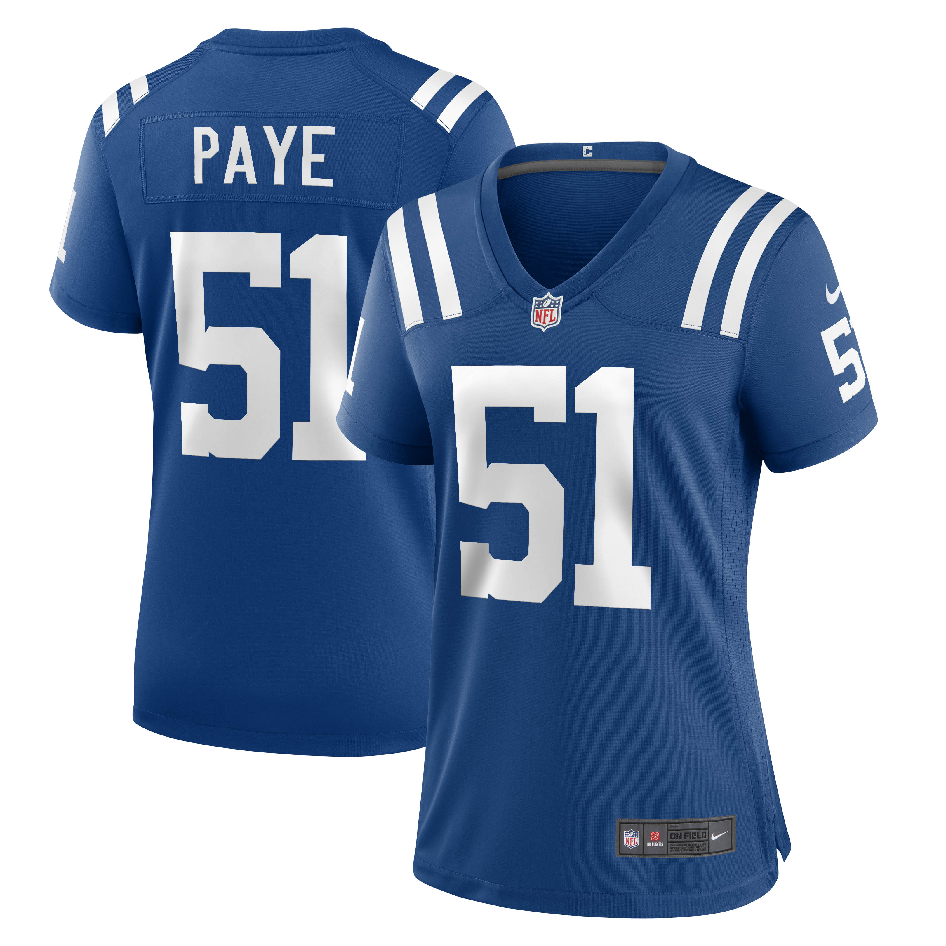 Kwity Paye Indianapolis Colts Nike Women's Indiana Nights Alternate Game Jersey - Royal/Royal