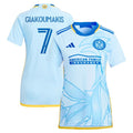 Giorgos Giakoumakis Atlanta United FC adidas Women's 2024 The Resurgens Kit Replica Player Jersey - Light Blue
