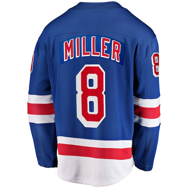 J.T. Miller New York Rangers  Home Breakaway Jersey - Blue