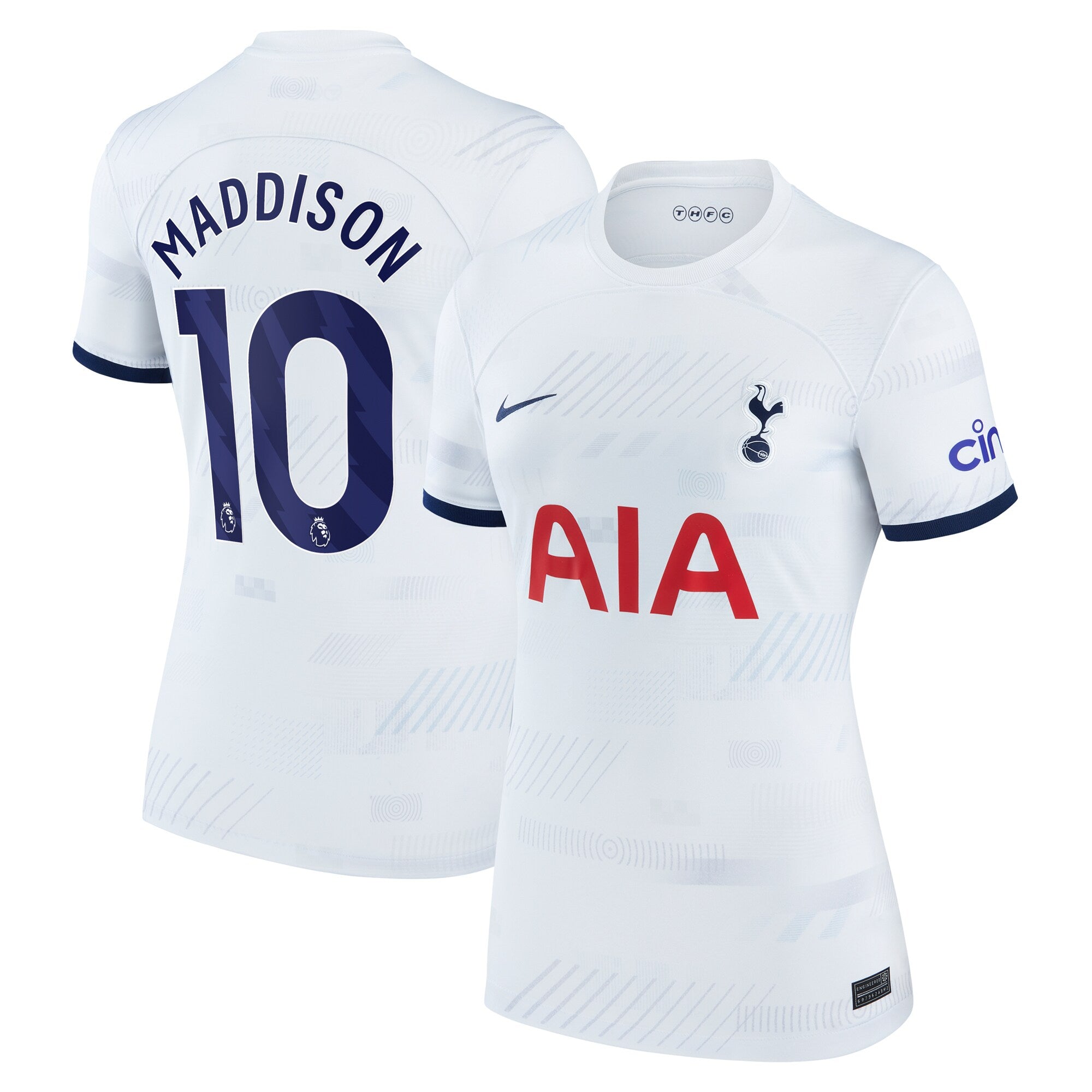 James Maddison Tottenham Hotspur Nike Women's 2023/24 Away Stadium Replica Player Jersey - Navy/Tan/White