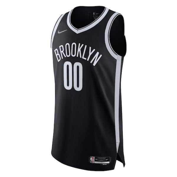 Brooklyn Nets Nike 2021/22 Diamond Authentic Custom Jersey - Icon Edition - Black