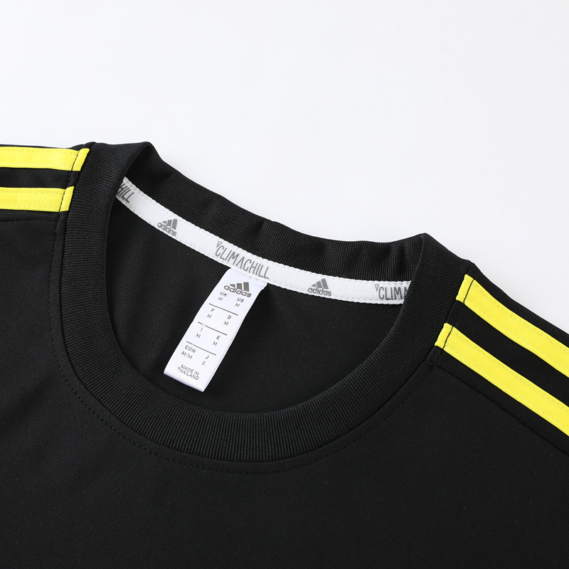Adidas Short Sleeve Training Jersey Set - AD02- Black/Yellow