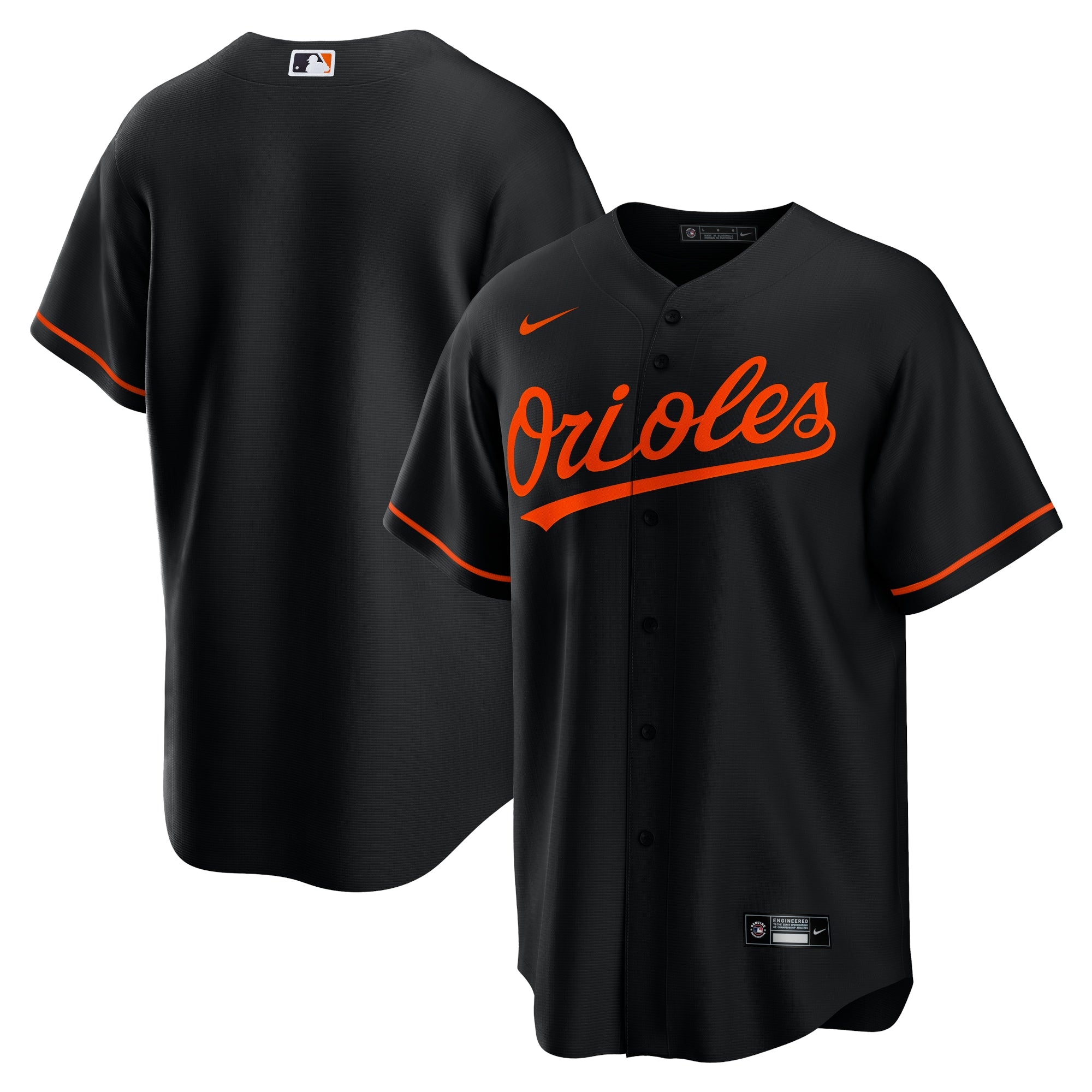 Baltimore Orioles Nike Road Replica Team Jersey - Gray/White/Black