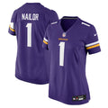 Jalen Nailor Minnesota Vikings Nike Women's Team Game Jersey -  Purple