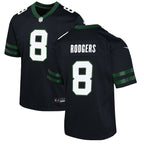 Aaron Rodgers New York Jets Nike Youth Alternate Game Jersey - Legacy Black/Green/White