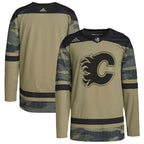 Calgary Flames adidas Logo Military Appreciation Team Authentic Practice Jersey - Camo