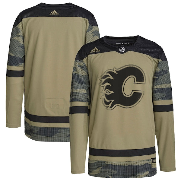 Calgary Flames adidas Logo Military Appreciation Team Authentic Practice Jersey - Camo