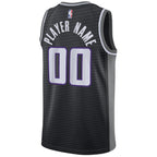 Sacramento Kings Jordan Brand Swingman Custom Jersey - Statement Edition - Black