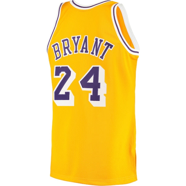 Men's Los Angeles Lakers Kobe Bryant Gold 2007 Hardwood Classics Authentic Jersey