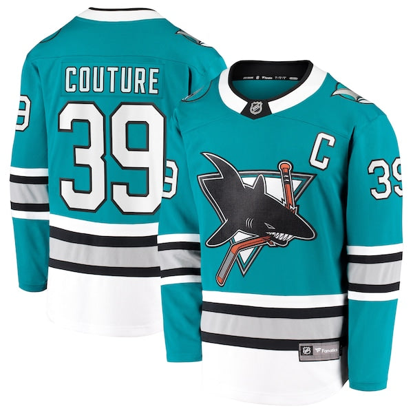 Logan Couture San Jose Sharks  30th Anniversary Premier Breakaway Player Jersey - Teal