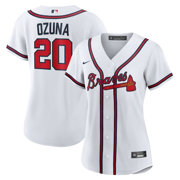 Marcell Ozuna Atlanta Braves Nike Women's Home Replica Jersey - White