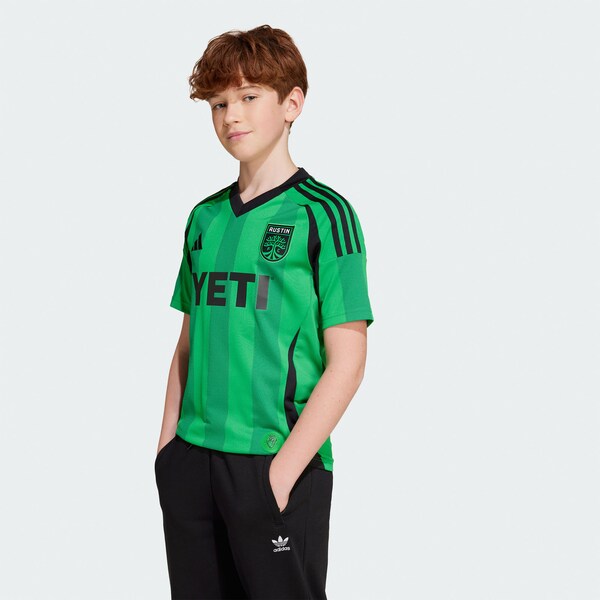Austin FC adidas Youth 2025 The Heartbeat Kit Replica Jersey - Green