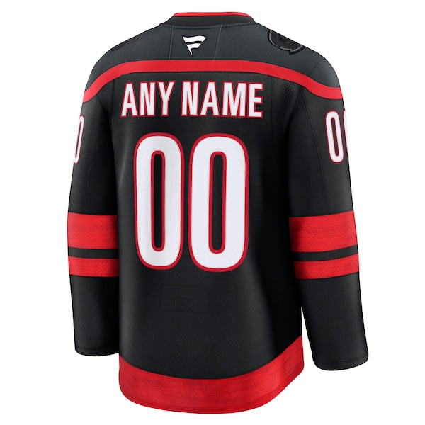 Carolina Hurricanes  Home Premium Custom Jersey - Black/Red/White
