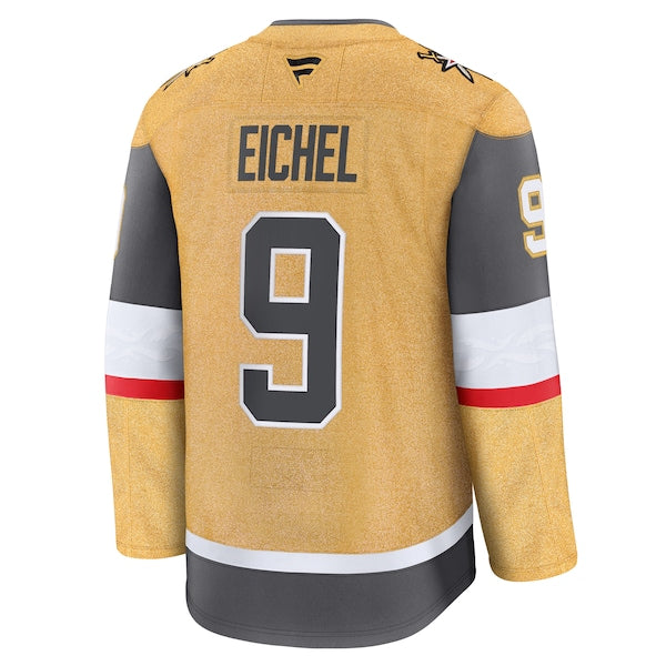 Jack Eichel Vegas Golden Knights  Home Premium Jersey - Gold/Gray