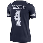 Dak Prescott Dallas Cowboys Nike Women's Legend Player Jersey - Navy/White