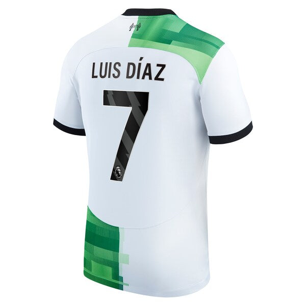 Luis Diaz Liverpool Nike 2023/24 Away Replica Player Jersey - White