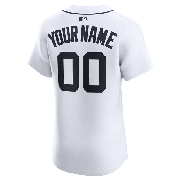 Detroit Tigers Nike Home Elite Custom Jersey - White