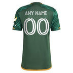 Portland Timbers adidas 2024 Portland Plaid Kit Authentic Custom Jersey - Green