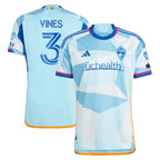 Sam Vines Colorado Rapids adidas 2024 New Day Kit Authentic Player Jersey - Light Blue