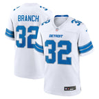 Brian Branch Detroit Lions Nike White Game Jersey -  White/Blue