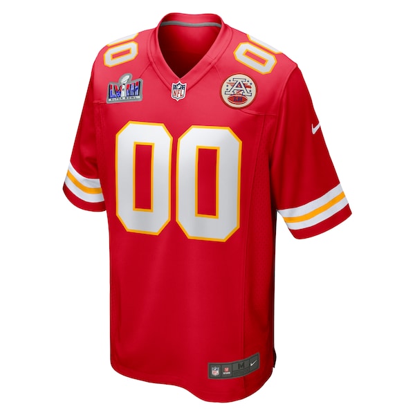 Kansas City Chiefs Nike Super Bowl LVIII Patch Custom Game Jersey - Red