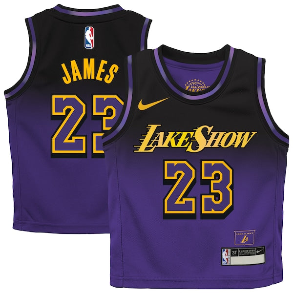LeBron James Los Angeles Lakers Nike Toddler 2024/25 Swingman Player Jersey - City Edition - Purple