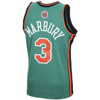 Stephon Marbury New York Knicks 2001/02 Hardwood Classics Swingman Jersey - Green
