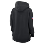 Carolina Panthers Nike Women's 2024 NFL Crucial Catch Club Pullover Hoodie - Black