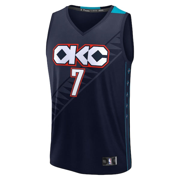 Chet Holmgren Oklahoma City Thunder  2025/26 City Edition Fast Break Jersey - Navy