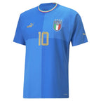 Lorenzo Insigne Italy National Team Puma 2022/23 Home Authentic Player Jersey - Blue