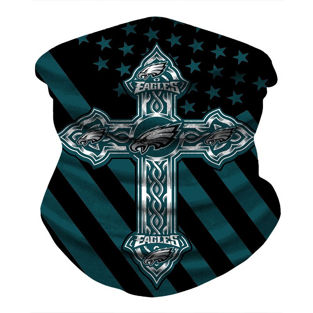 PHILADELPHIA EAGLES & CLEVELAND BROWNS FACE MASK BANDANAS