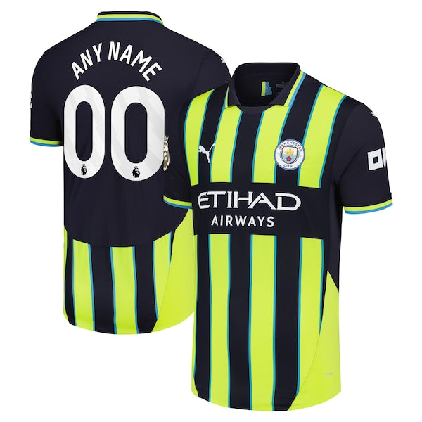 Manchester City Puma 2024/25 Away Authentic Custom Jersey - Navy