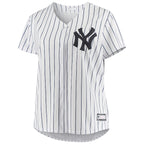 Derek Jeter New York Yankees Women's Plus Size Replica Player Jersey - White