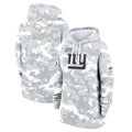 New York Giants Nike Women's 2024 Salute To Service Club Fleece Pullover Hoodie - Arctic Camo