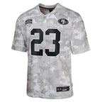 Christian McCaffrey San Francisco 49ers Nike Youth 2024 Salute to Service Game Jersey - Arctic Camo
