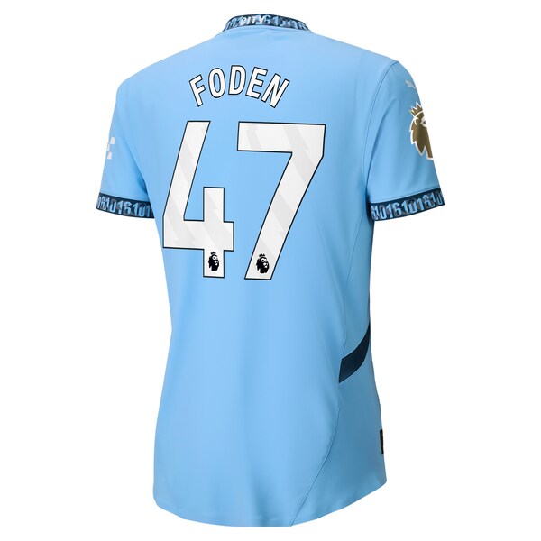 Phil Foden Manchester City Puma 2024/25 Home Authentic Player Jersey - Light Blue